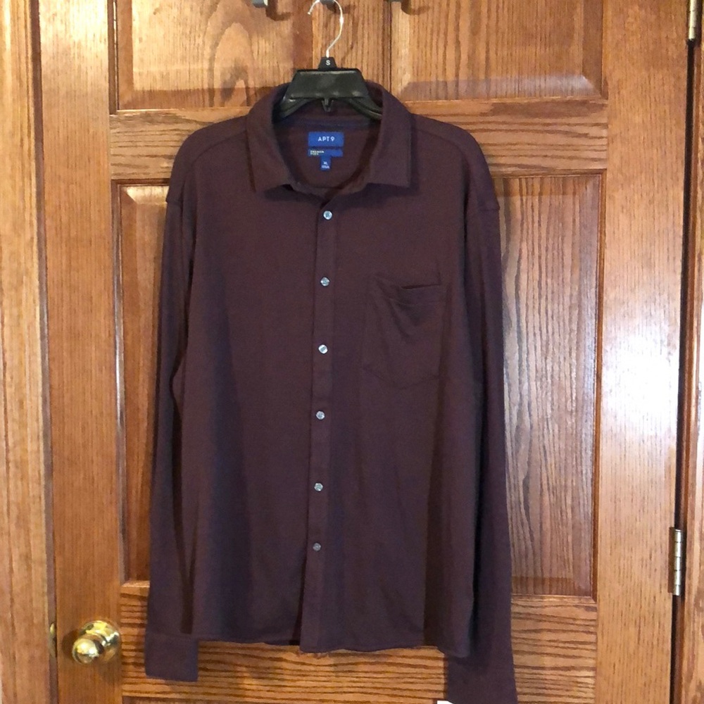 Apt. 9 Men's Burgundy Shirt